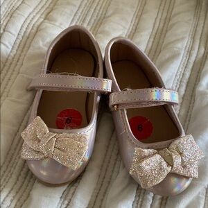 Sparkly Pink Kids Shoes with Bow